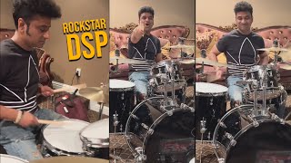 DSP Playing Drums | Devi Sri Prasad Music Composing | Rock Star DSP | TT