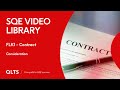 SQE Video Library – Contracts – Consideration