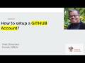 How to create a GITHUB Account?