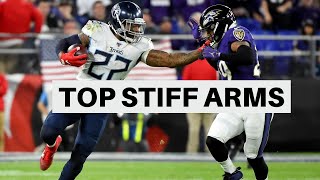 Top 5 stiff arms 😲 #sports #nfl #americanfootball #nflseason