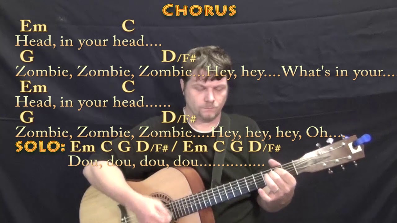 Zombie (The Cranberries) Guitar Lesson Chord Chart With Chords/Lyrics ...