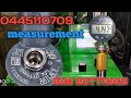 BOSCH CRI 2-16 injector air gap measurement ! 0445110709 injector repair ! INJECTOR shim settings