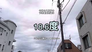 これから晴れ予報の今朝の八王子駅南口周辺のイマソラ（2022年11月14日）