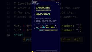 ADD TWO NUMBERS - Python GCSE (Beginner)