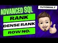 🥈Mastering RANK, DENSE_RANK, and ROW_NUMBER ! Window Functions in SQL🥈