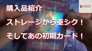 【遊戯王】購入品紹介 ストレージから亜シク！そしてあの初期カード！