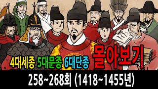 4대 세종 5대 문종 6대 단종 몰아보기 feat 4군6진 훈민정음 계유정란 황희 김종서 최윤덕 이징옥 수양대군 한명회 #한국사 #조선왕조실록