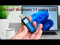 How to Install Windows 11 (2024) Using a USB Flash Drive | Step-by-Step Guide