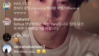 200425 SUHO SAID HE MISSES EXOLS on his INSTA LIVE / IG LIVE