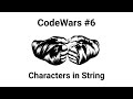 CodeWars: Character Occurrence in a String - Solving using JavaScript