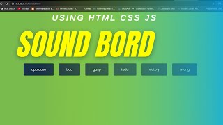 Build Sound Board with HTML CSS JavaScript