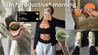 my *REALISTIC* 5AM morning routine | healthy habits, getting my life together, is it worth it?