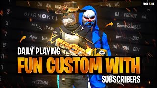 Fun Custom Challanghe 4v4 Free Fire Live! ClownChiragYt