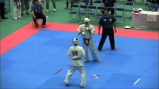 2013極真祭　15歳男子選抜無差別級3回戦　臼田悠希（大阪なみはや支部）VS 砂本章之介（福岡県西支部）