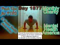 day 1877 5 024 days to go ep 01 5 sets of 22​ push ups challenge for mental health america