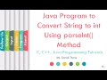 Java Program to Convert String to int Using parseInt() method | SonaliThore | LLAGT #LLAGT