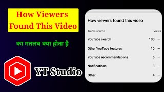 How Viewers Found This Video Meanings || Traffic Source yt studio