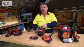 Redback Lasers Electronic Grade Tracking Range of Laser Levels