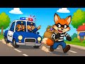 🦊ثعلوب في ورطه! | أغنية أطفال كرتونية مضحكة 👮🐰🐿️ | وي وي شرطه شرطه