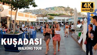 Kuşadası Walking Tour l August 2021 Turkey [4K HDR]