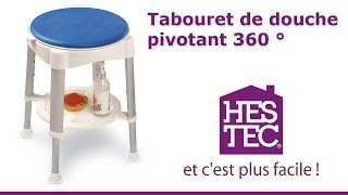 Tabouret de douche pivotant 360° - HESTEC