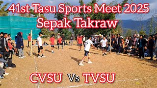 41st TASU Sports Meet 2025 || Sepak Takraw CVSU Vs TVSU || Quarter Final. #tasu