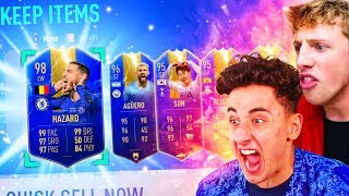 LUCKIEST TOTS PACK OPENING CHALLENGE VS W2S - FIFA 19