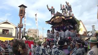 花崎町の山車が薬師堂前を通り仲町の坂を下ります♪ 成田祇園祭2022中日にて　2022年7月9日　 00040