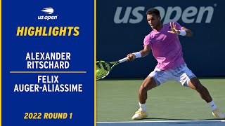 Alexander Ritschard vs. Felix Auger-Aliassime Highlights | 2022 US Open Round 1