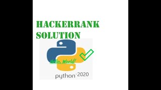 Hackerrank hello world solution