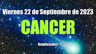 HOROSCOPO CANCER HOY - ESTO TE INTERESA ❤️ AMOR ❤️✅ 22 Septiembre 2023 #horoscopo #cancer #tarot