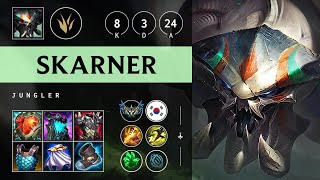 Skarner Jungle vs Lee Sin: Unstoppable - KR Challenger Patch 25.S1.2