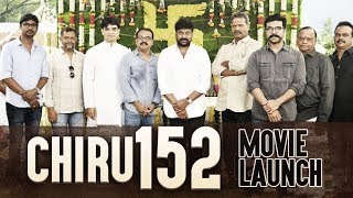 Chiru 152 Movie Launch - Chiranjeevi | Koratala Siva | Ram Charan | Niranjan Reddy