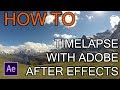 How to create timelapse with after effect