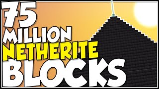 MAKING the BIGGEST Netherite Beacon in Minecraft!!