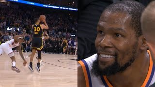 Stephen Curry hits most insane game winner vs Suns even Kevin Durant was smiling