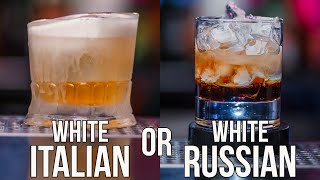 White Italian or White Russian Cocktail
