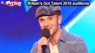 Aleksandar Mileusnic sings Seven Nation Army  SWING VERSION Auditions Britain's Got Talent 2018 BGT