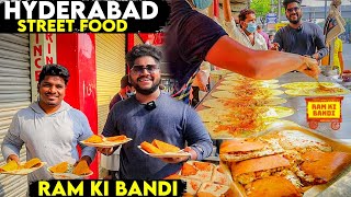 INSANE !! HYDERABAD STREET FOOD AT IT’S BEST - Ram ki bandi,Begum Bazaar