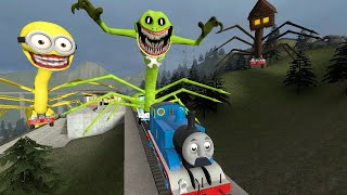 Building a Thomas Train Chased By Cursed POPPY 4 Thomas Train Monster Army in Garry's Mod