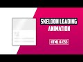 How To Create Skelton Loading Animation Using HTML and CSS | Inspect Institute