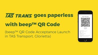 beep™ QR is now accepted in TAS Trans!