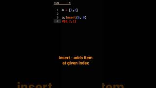 Python Append vs Insert