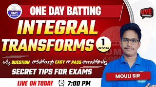 1 Day Batting || Integral Transforms with applications imps   || Secret Tips to 100% Pass