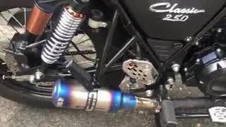 RUSI CLASSIC 250 SC PROJECT EXHAUST SOUND CHECK