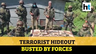 Watch: Terrorist hideout busted in Rajouri, huge cache of arms recovered