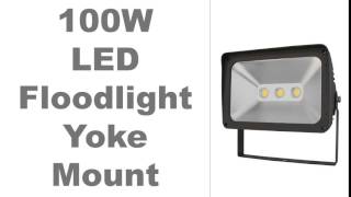 DLClights.com LED Floodlight Yoke Mount 100W