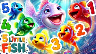 5 Little Fish on a Colorful Adventure | Fun Rhymes for Kids