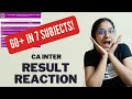 CA intermediate result reaction! I got 60+ in 7 subjects!!