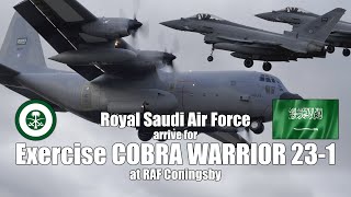 🇸🇦 Royal Saudi Air Force Arrive for Exercise COBRA WARRIOR 23-1